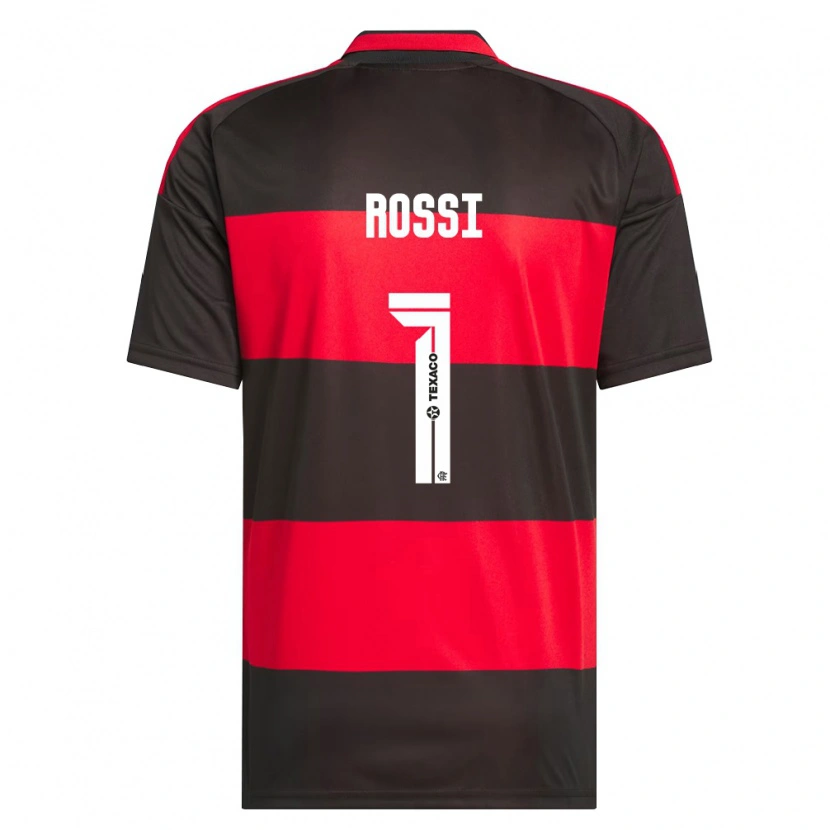 Danxen Kvinder Agustín Rossi #1 Rød Sort Hvid Hjemmebane Spillertrøjer 2026/27 Trøje T-Shirt