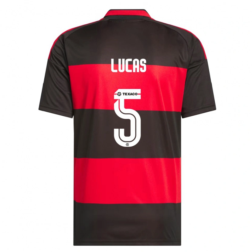 Danxen Kvinder Rayan Lucas #5 Rød Sort Hvid Hjemmebane Spillertrøjer 2026/27 Trøje T-Shirt