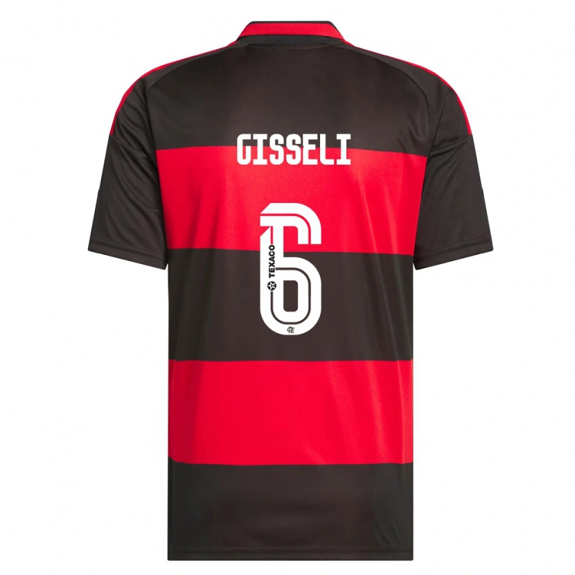 Danxen Kvinder Gisseli #6 Rød Sort Hvid Hjemmebane Spillertrøjer 2026/27 Trøje T-Shirt