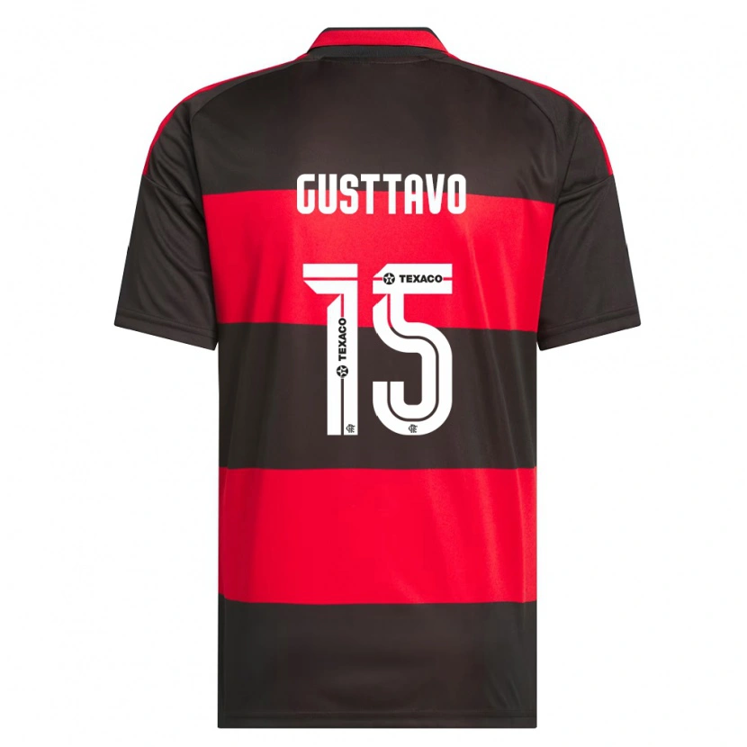 Danxen Kvinder Gusttavo Sousa #15 Rød Sort Hvid Hjemmebane Spillertrøjer 2026/27 Trøje T-Shirt