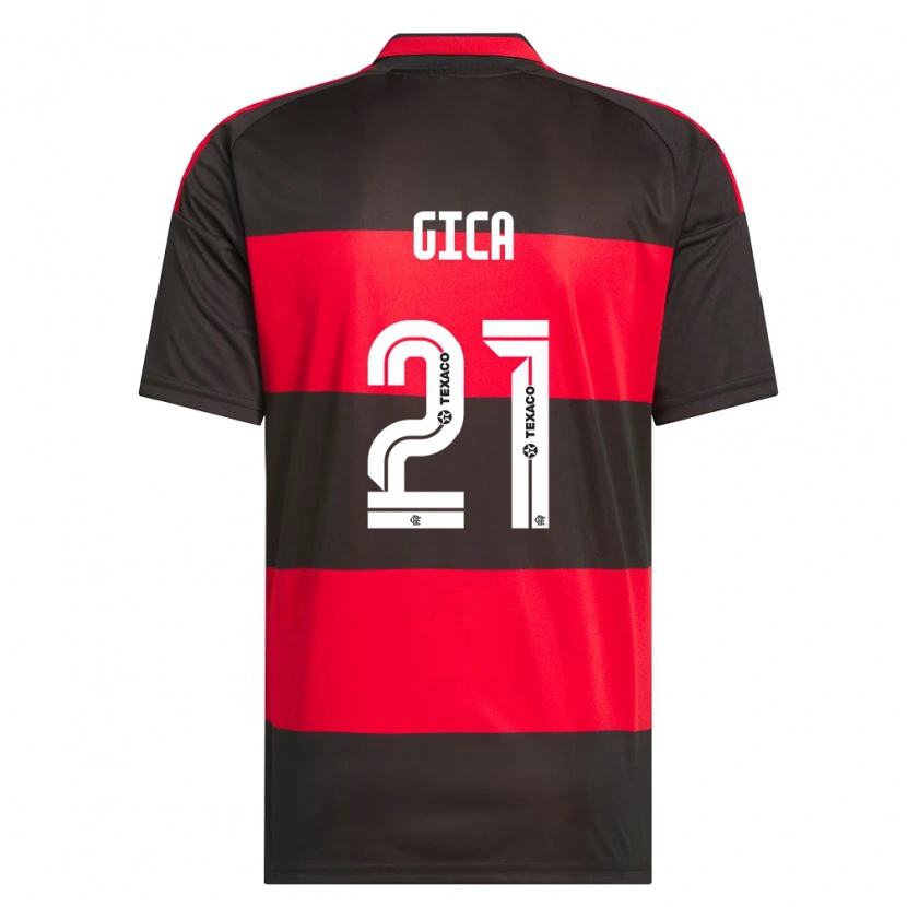 Danxen Kvinder Gica #21 Rød Sort Hvid Hjemmebane Spillertrøjer 2026/27 Trøje T-Shirt