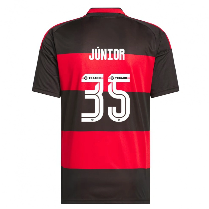 Danxen Kvinder Kaylaine Júnior #35 Rød Sort Hvid Hjemmebane Spillertrøjer 2026/27 Trøje T-Shirt