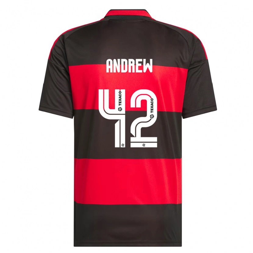 Danxen Kvinder Andrew Da Silva Ventura #42 Rød Sort Hvid Hjemmebane Spillertrøjer 2026/27 Trøje T-Shirt