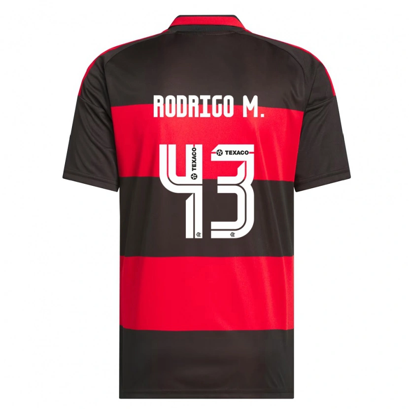 Danxen Kvinder Rodrigo Muniz #43 Rød Sort Hvid Hjemmebane Spillertrøjer 2026/27 Trøje T-Shirt