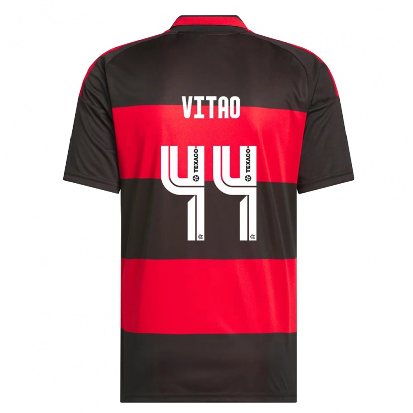 Danxen Kvinder Vitor Eduardo Da Silva Matos #44 Rød Sort Hvid Hjemmebane Spillertrøjer 2026/27 Trøje T-Shirt
