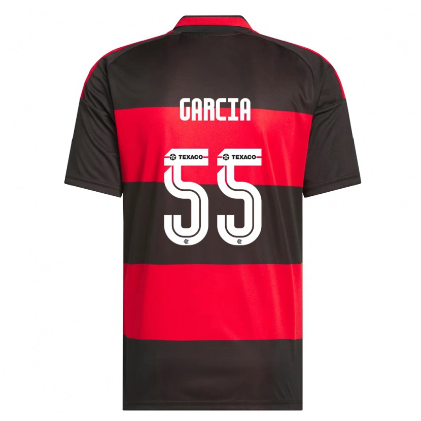 Danxen Kvinder Caio Garcia #55 Rød Sort Hvid Hjemmebane Spillertrøjer 2026/27 Trøje T-Shirt