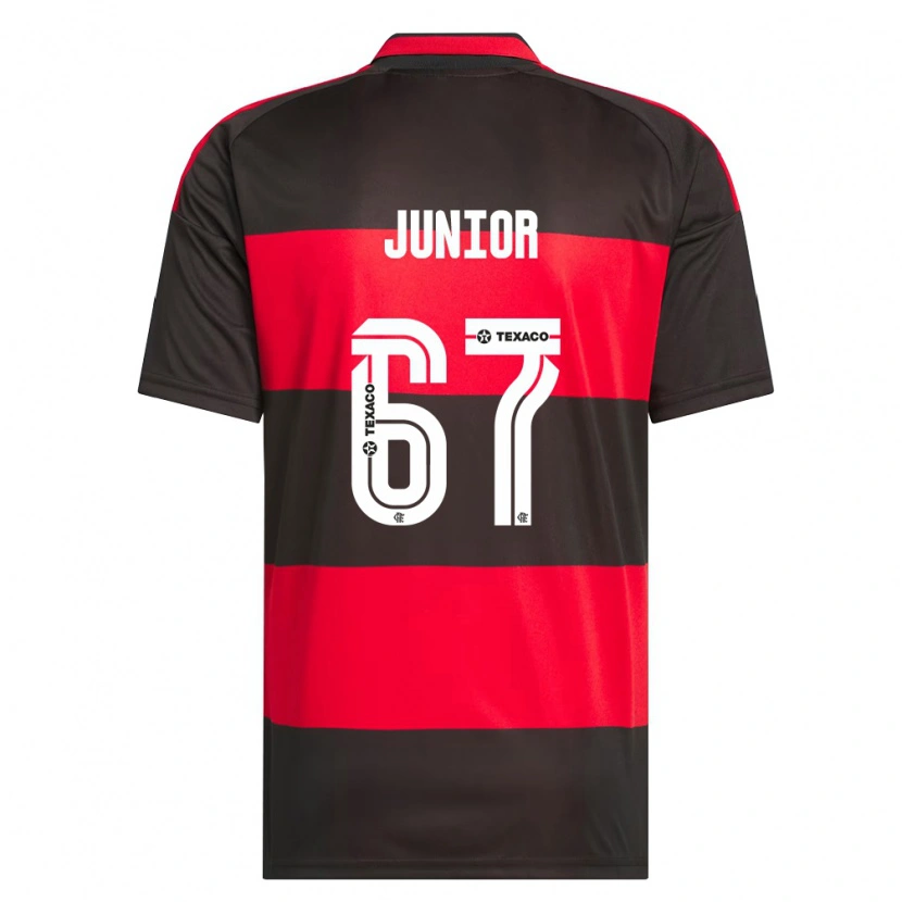 Danxen Kvinder Kaio Junior #67 Rød Sort Hvid Hjemmebane Spillertrøjer 2026/27 Trøje T-Shirt