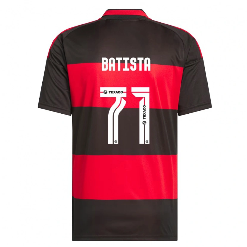 Danxen Kvinder Pedro Batista #71 Rød Sort Hvid Hjemmebane Spillertrøjer 2026/27 Trøje T-Shirt