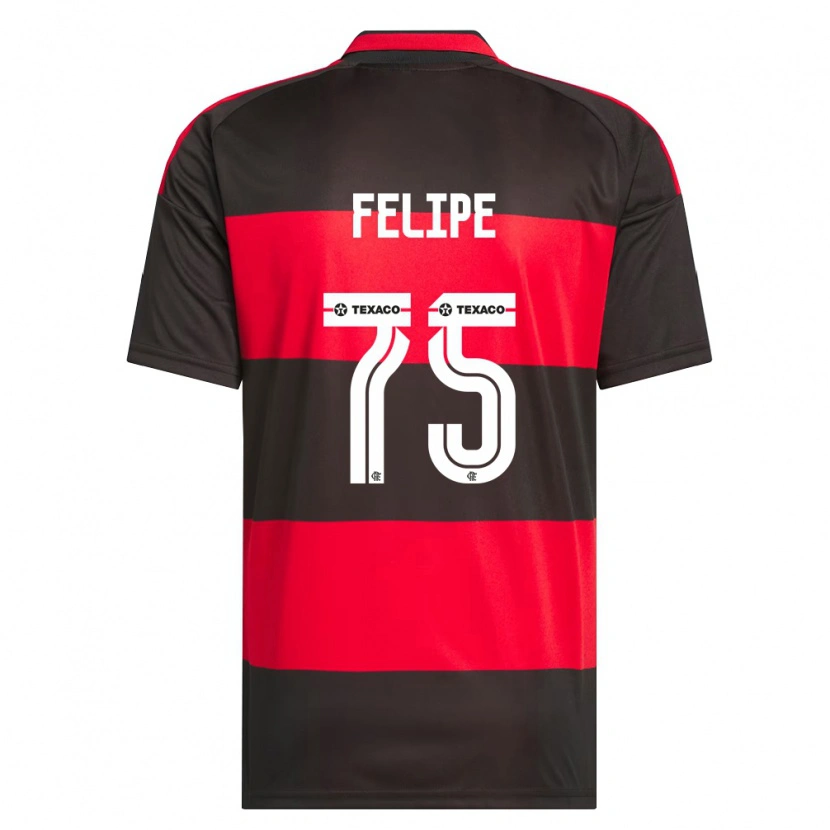 Danxen Kvinder Luiz Felipe #75 Rød Sort Hvid Hjemmebane Spillertrøjer 2026/27 Trøje T-Shirt