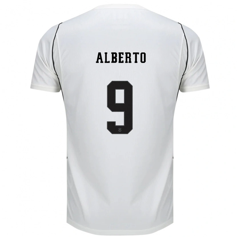 Danxen Kvinder Yuri Alberto #9 Hvid Sort Rød Hjemmebane Spillertrøjer 2026/27 Trøje T-Shirt
