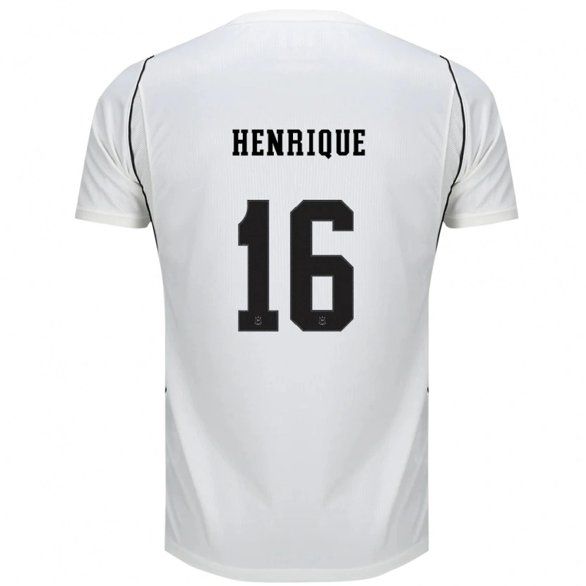 Danxen Kvinder Pedro Henrique #16 Hvid Sort Rød Hjemmebane Spillertrøjer 2026/27 Trøje T-Shirt