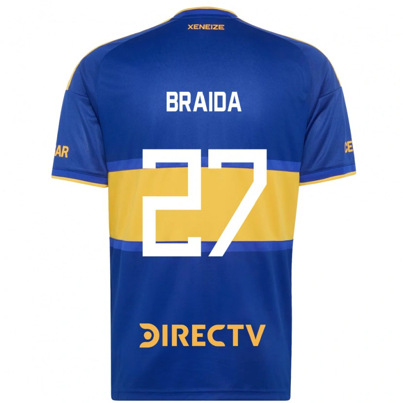 Danxen Kvinder Malcom Braida #27 Kongelig Blå Gul Hjemmebane Spillertrøjer 2026/27 Trøje T-Shirt