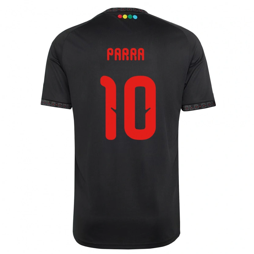 Danxen Kvinder Pablo Parra #10 Sort Rød Udebane Spillertrøjer 2026/27 Trøje T-Shirt
