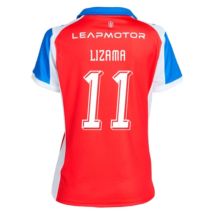 Danxen Kvinder Bayron Lizama #11 Rød Blå Udebane Spillertrøjer 2026/27 Trøje T-Shirt