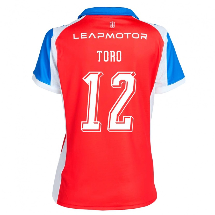 Danxen Kvinder Ian Toro #12 Rød Blå Udebane Spillertrøjer 2026/27 Trøje T-Shirt