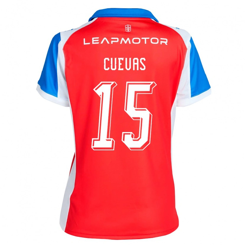 Danxen Kvinder Cristian Cuevas #15 Rød Blå Udebane Spillertrøjer 2026/27 Trøje T-Shirt