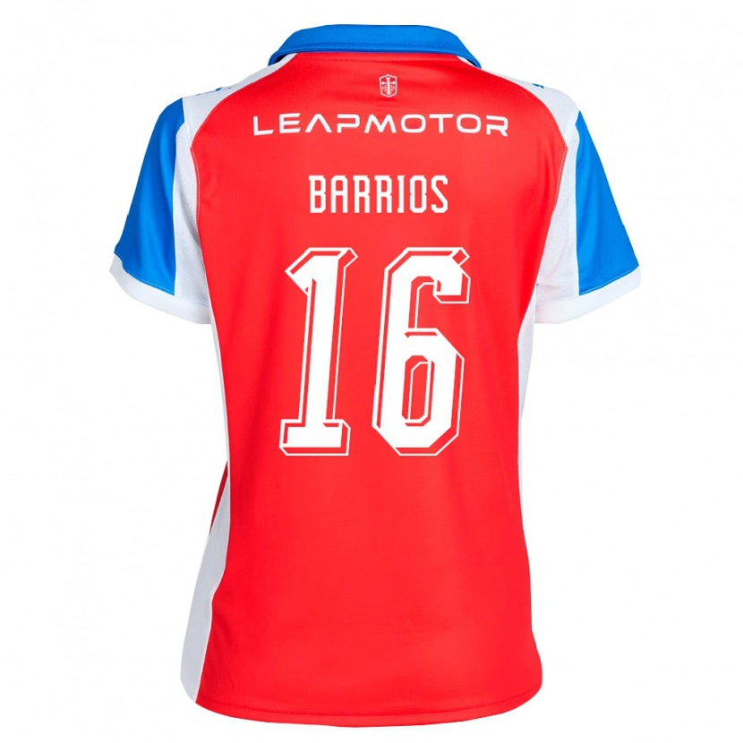 Danxen Kvinder Martín Barrios #16 Rød Blå Udebane Spillertrøjer 2026/27 Trøje T-Shirt
