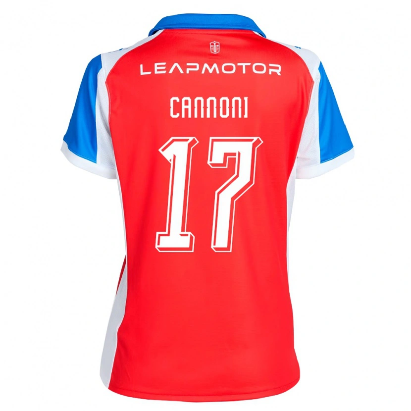 Danxen Kvinder Antonio Cannoni #17 Rød Blå Udebane Spillertrøjer 2026/27 Trøje T-Shirt