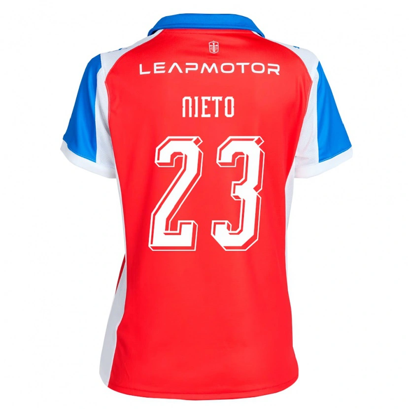 Danxen Kvinder Byron Nieto #23 Rød Blå Udebane Spillertrøjer 2026/27 Trøje T-Shirt