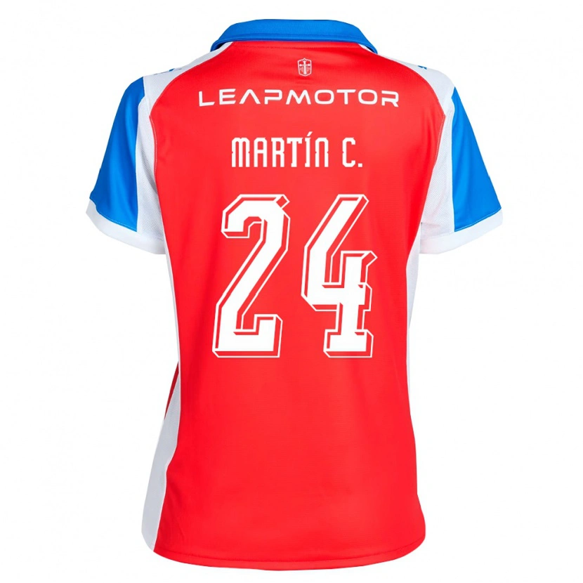 Danxen Kvinder Martín Contreras #24 Rød Blå Udebane Spillertrøjer 2026/27 Trøje T-Shirt