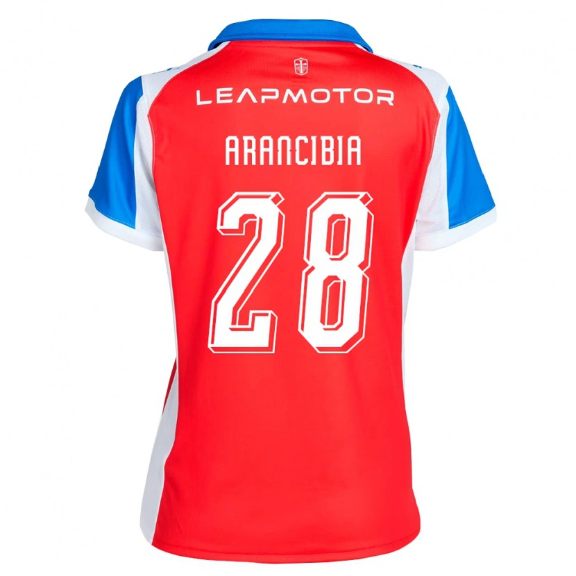 Danxen Kvinder Francisco Arancibia #28 Rød Blå Udebane Spillertrøjer 2026/27 Trøje T-Shirt