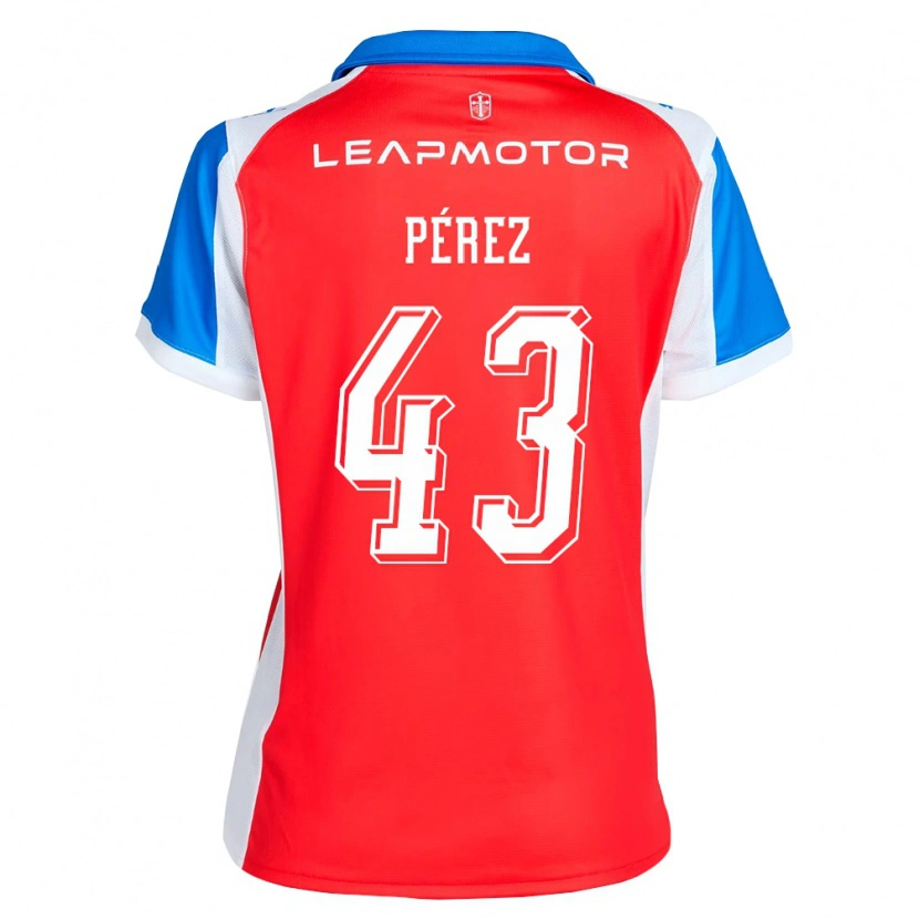 Danxen Kvinder Amaro Pérez #43 Rød Blå Udebane Spillertrøjer 2026/27 Trøje T-Shirt