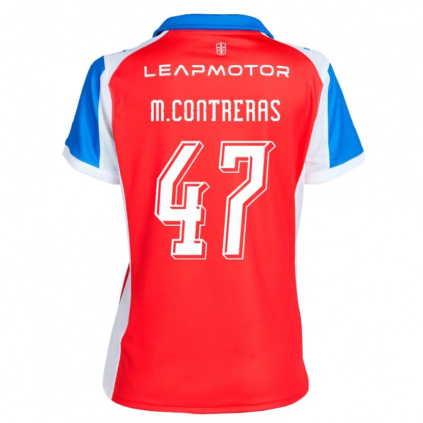Danxen Kvinder Mathías Contreras #47 Rød Blå Udebane Spillertrøjer 2026/27 Trøje T-Shirt