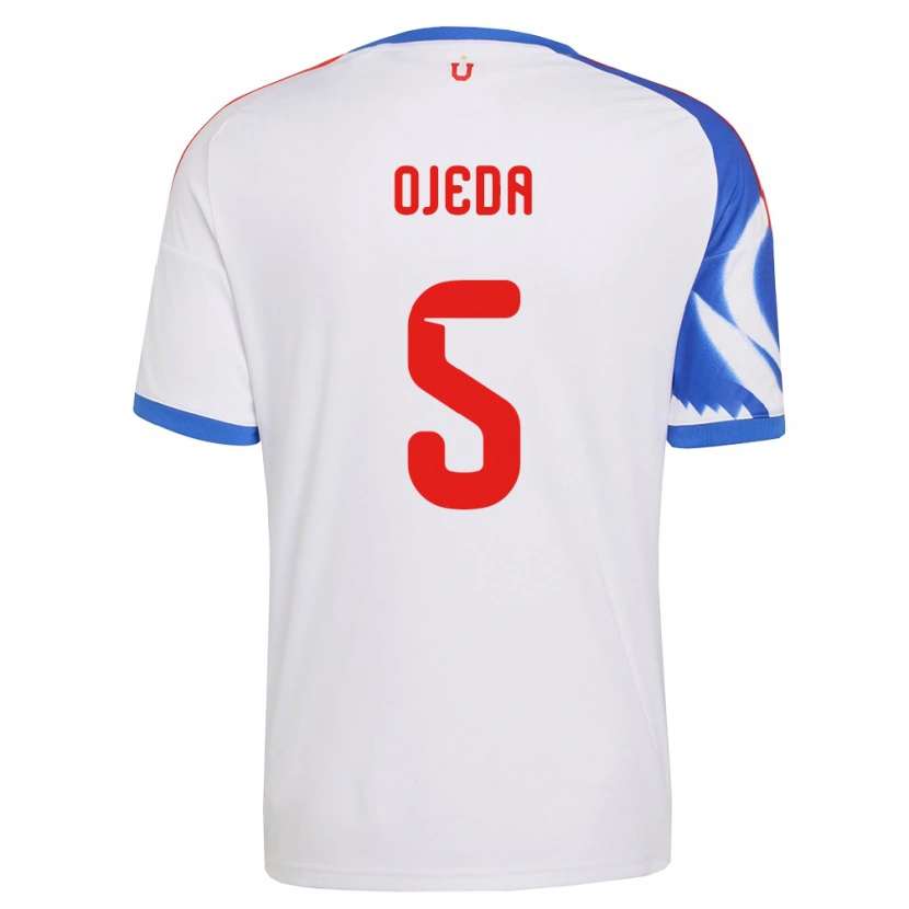 Danxen Kvinder Emmanuel Ojeda #5 Hvid Marineblå Udebane Spillertrøjer 2026/27 Trøje T-Shirt