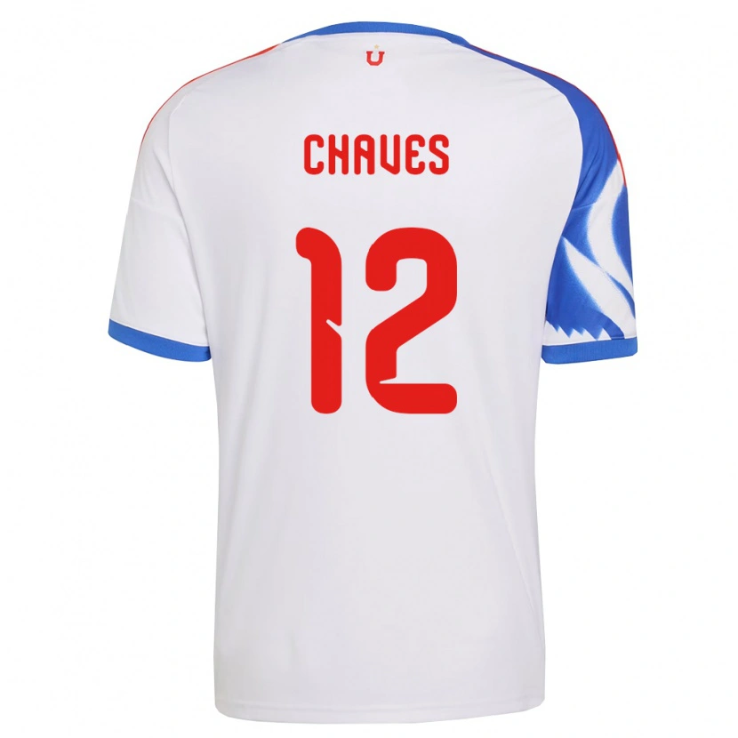 Danxen Kvinder Abigail Chaves #12 Hvid Marineblå Udebane Spillertrøjer 2026/27 Trøje T-Shirt
