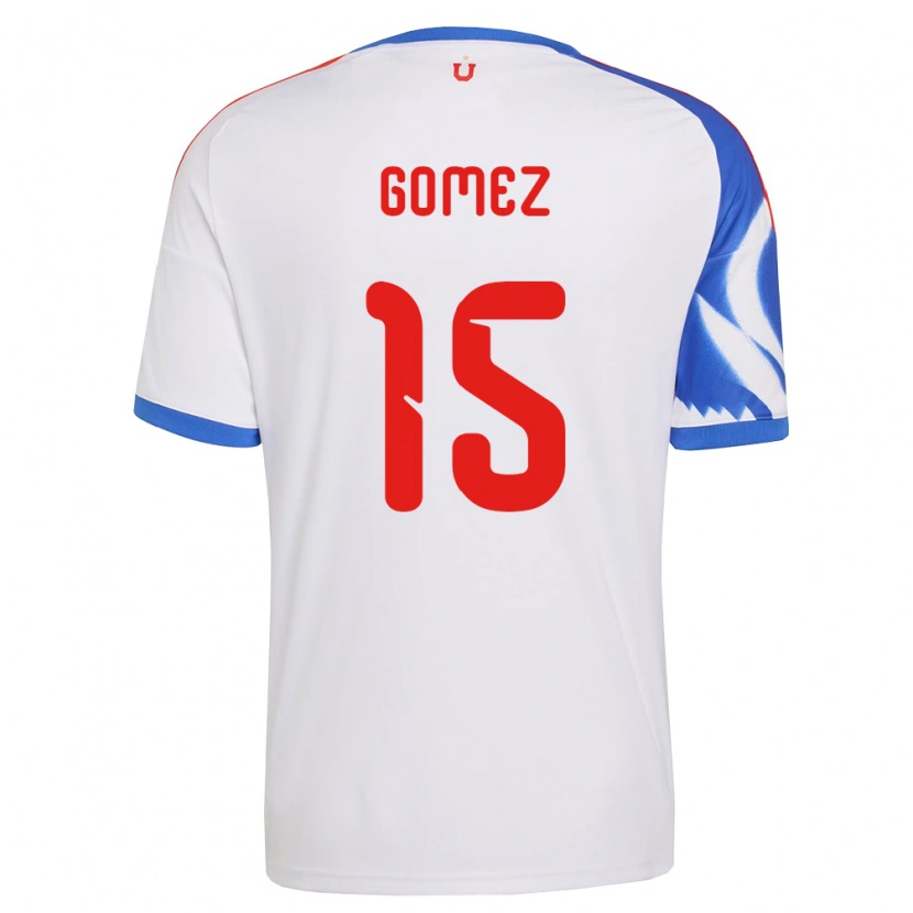 Danxen Kvinder Juan Pablo Gómez #15 Hvid Marineblå Udebane Spillertrøjer 2026/27 Trøje T-Shirt