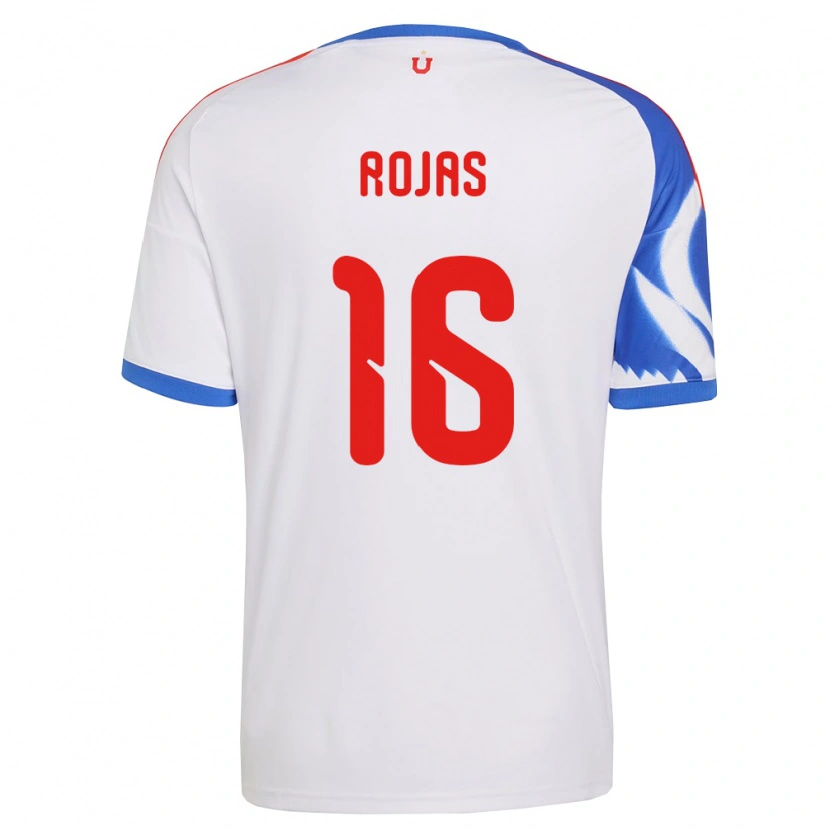 Danxen Kvinder Elías Rojas #16 Hvid Marineblå Udebane Spillertrøjer 2026/27 Trøje T-Shirt