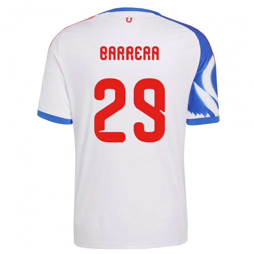 Danxen Kvinder Lucas Barrera #29 Hvid Marineblå Udebane Spillertrøjer 2026/27 Trøje T-Shirt