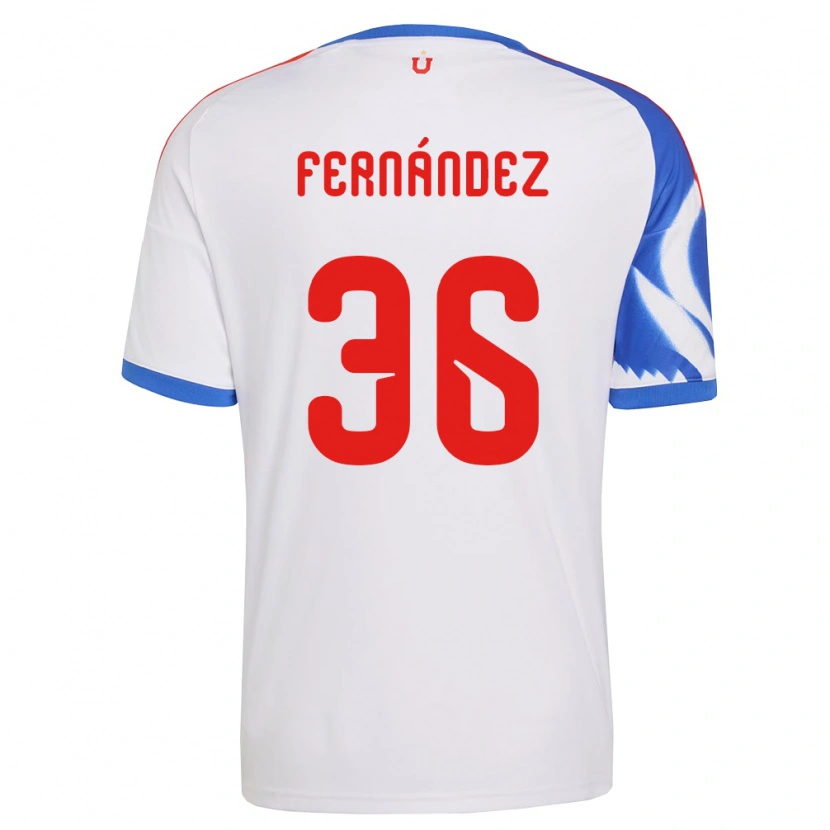 Danxen Kvinder Franco Fernández #36 Hvid Marineblå Udebane Spillertrøjer 2026/27 Trøje T-Shirt