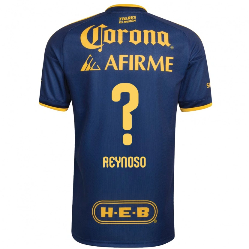 Danxen Kvinder Omar Reynoso #0 Kongelig Blå Gul Udebane Spillertrøjer 2026/27 Trøje T-Shirt