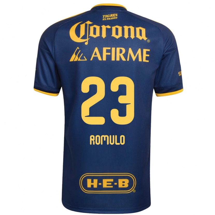Danxen Kvinder Rômulo Zanré Zwarg #23 Kongelig Blå Gul Udebane Spillertrøjer 2026/27 Trøje T-Shirt