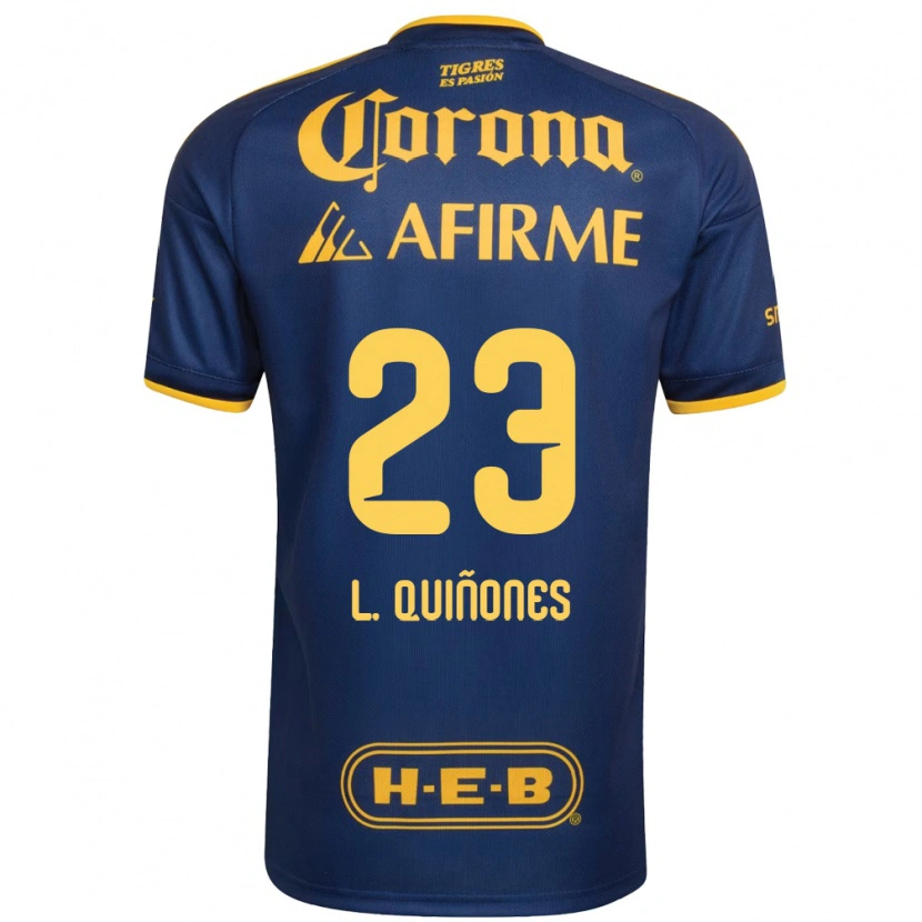 Danxen Kvinder Luis Quinones #23 Kongelig Blå Gul Udebane Spillertrøjer 2026/27 Trøje T-Shirt