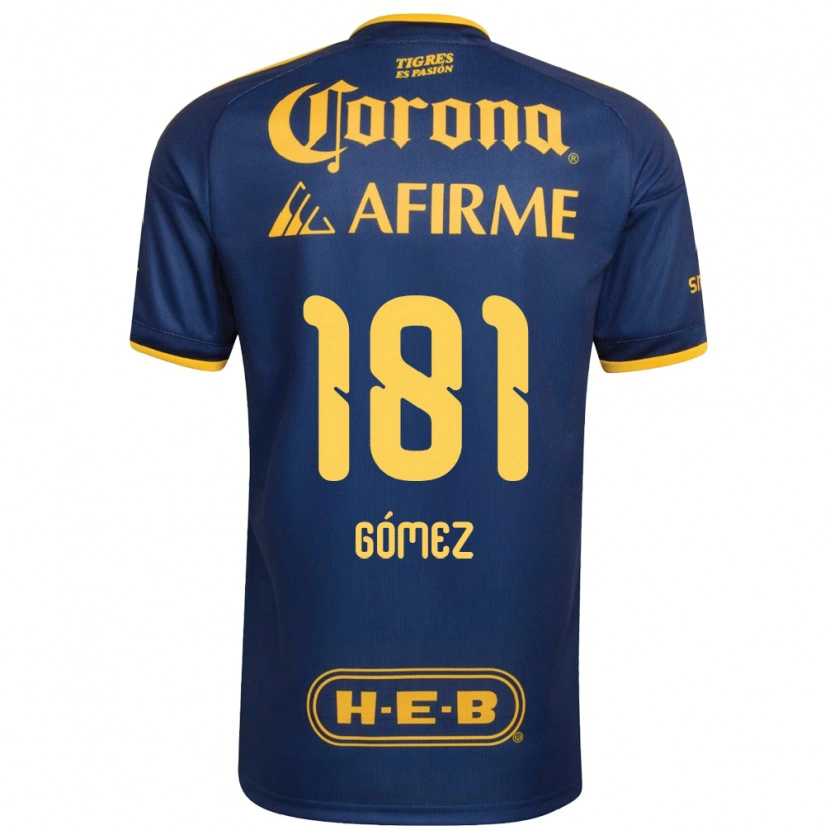 Danxen Kvinder Luis Gómez #181 Kongelig Blå Gul Udebane Spillertrøjer 2026/27 Trøje T-Shirt