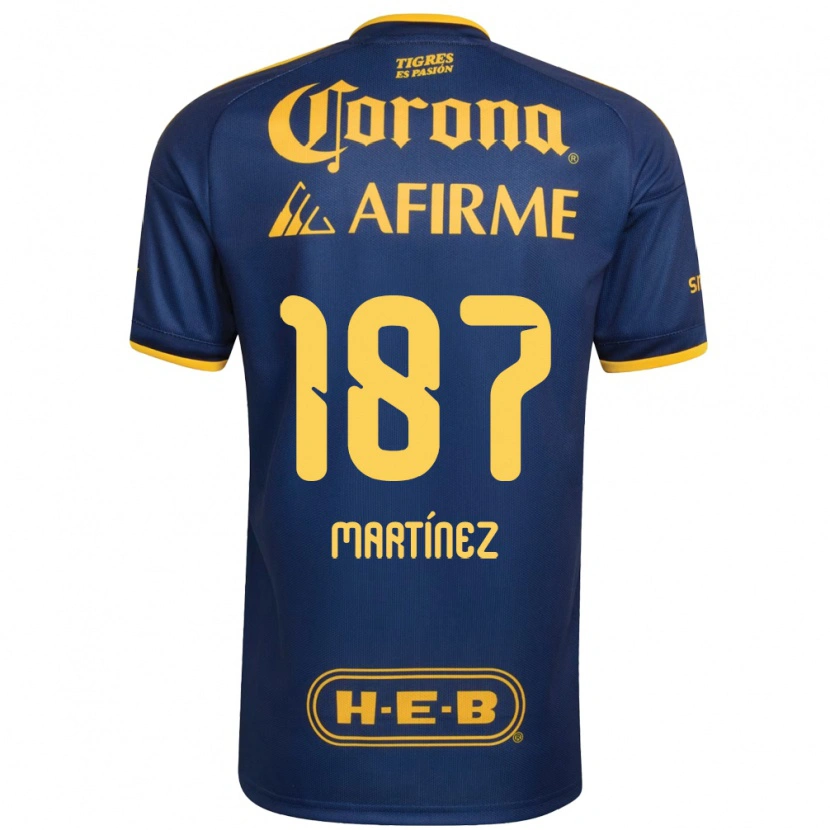Danxen Kvinder Emilio Martínez #187 Kongelig Blå Gul Udebane Spillertrøjer 2026/27 Trøje T-Shirt