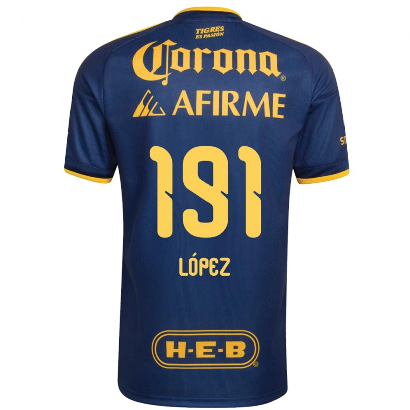Danxen Kvinder Adrián López #191 Kongelig Blå Gul Udebane Spillertrøjer 2026/27 Trøje T-Shirt