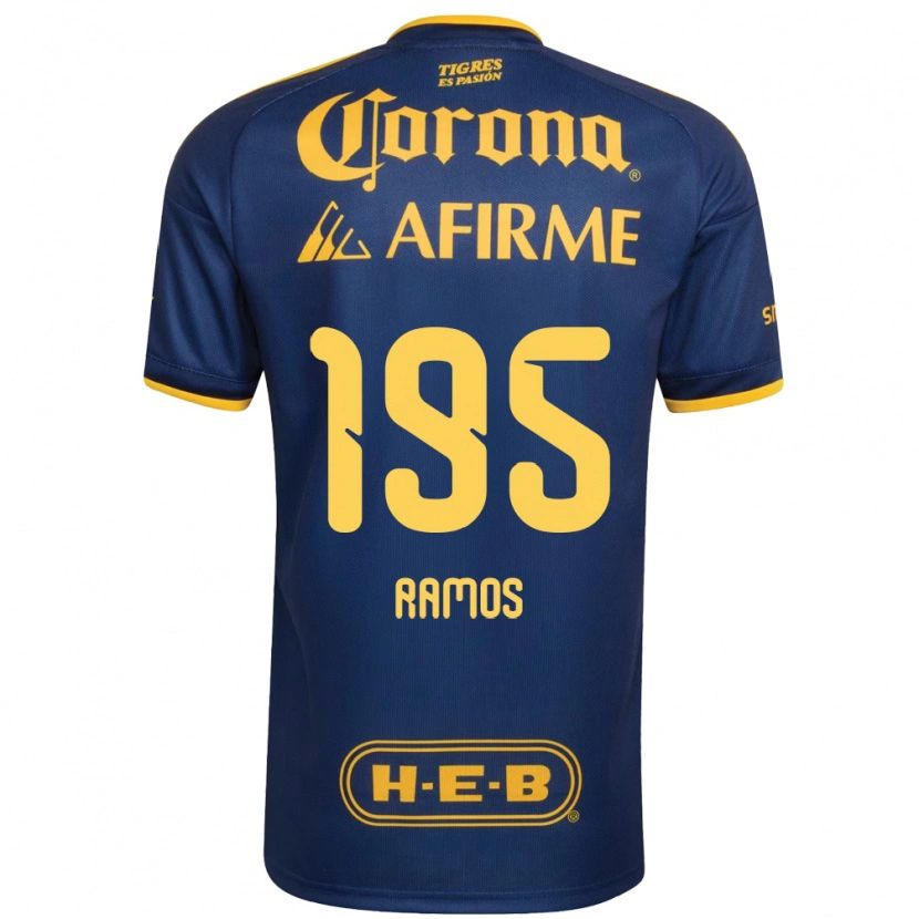 Danxen Kvinder Rodrigo Ramos #195 Kongelig Blå Gul Udebane Spillertrøjer 2026/27 Trøje T-Shirt