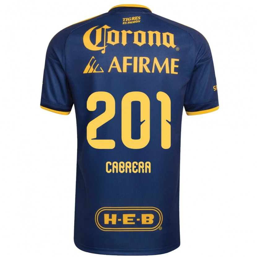 Danxen Kvinder Jorge Cabrera #201 Kongelig Blå Gul Udebane Spillertrøjer 2026/27 Trøje T-Shirt