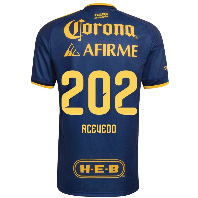 Danxen Kvinder José Acevedo #202 Kongelig Blå Gul Udebane Spillertrøjer 2026/27 Trøje T-Shirt