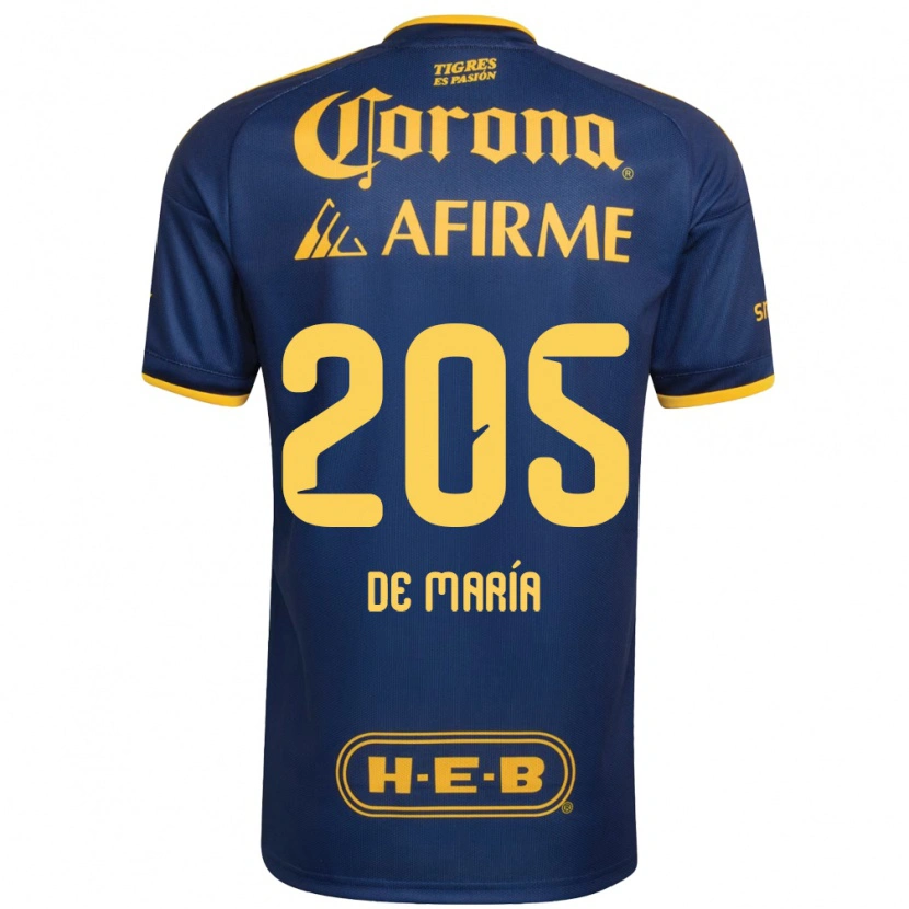 Danxen Kvinder Antonio De María Y Campos #205 Kongelig Blå Gul Udebane Spillertrøjer 2026/27 Trøje T-Shirt