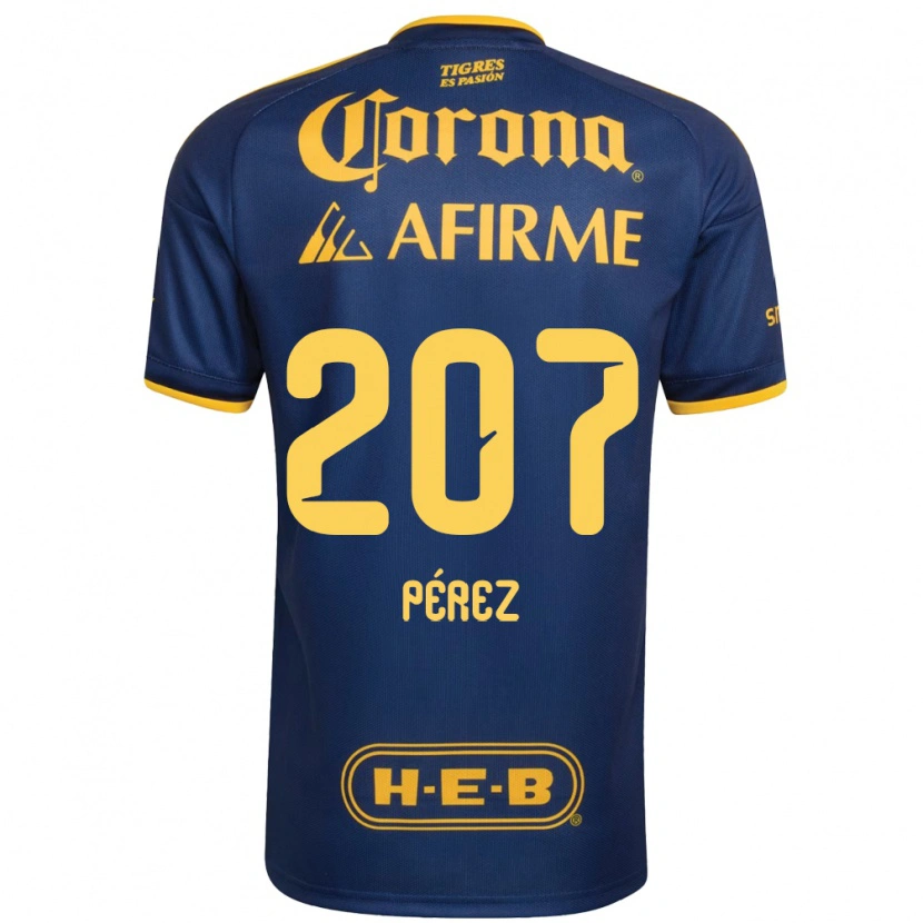 Danxen Kvinder Samuel Pérez #207 Kongelig Blå Gul Udebane Spillertrøjer 2026/27 Trøje T-Shirt