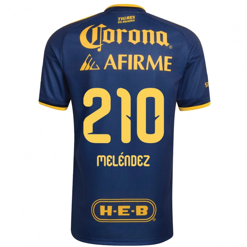 Danxen Kvinder Marcelo Meléndez #210 Kongelig Blå Gul Udebane Spillertrøjer 2026/27 Trøje T-Shirt