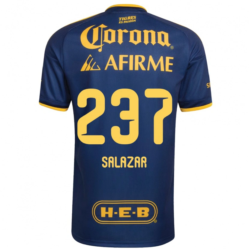 Danxen Kvinder Bryan Salazar #237 Kongelig Blå Gul Udebane Spillertrøjer 2026/27 Trøje T-Shirt