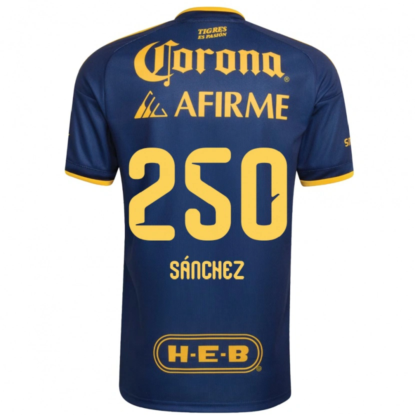 Danxen Kvinder Fernando Sánchez #250 Kongelig Blå Gul Udebane Spillertrøjer 2026/27 Trøje T-Shirt