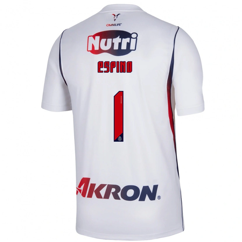 Danxen Kvinder Celeste Espino #1 Hvid Marineblå Rød Udebane Spillertrøjer 2026/27 Trøje T-Shirt