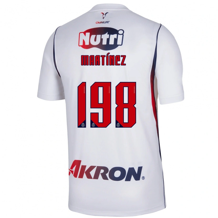 Danxen Kvinder Andrew Martínez #198 Hvid Marineblå Rød Udebane Spillertrøjer 2026/27 Trøje T-Shirt
