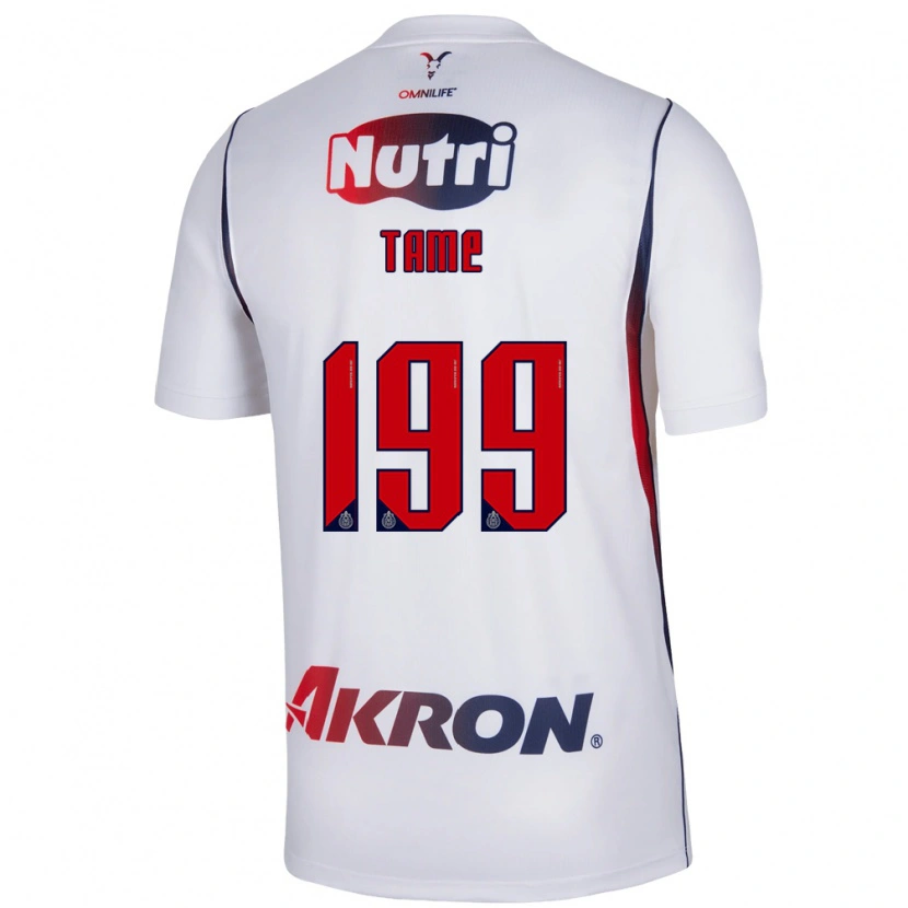 Danxen Kvinder Emilio Tame #199 Hvid Marineblå Rød Udebane Spillertrøjer 2026/27 Trøje T-Shirt